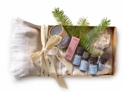 Grüne Erde Geschenkbox Saunaauszeit