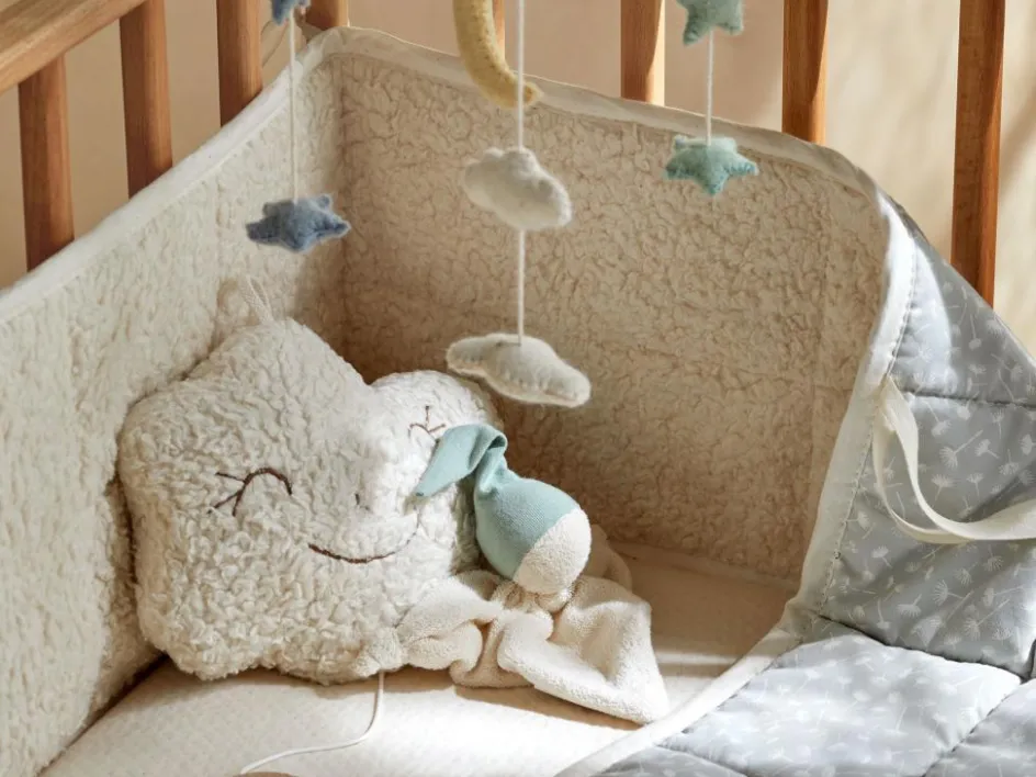 Kinder Grüne Erde Gitterbettumrandung, Julie , 26 x 230 cm, 100 % Baumwolle, GOTS