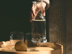 Grüne Erde Glaskaraffe Oase 0,75 l, H 26 cm