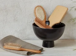 Grüne Erde Haarbürste oval, ca. 23 cm, Buchenholz, Naturkautschuk