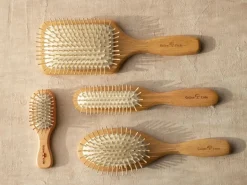 Grüne Erde Haarbürste oval, ca. 23 cm, Buchenholz, Naturkautschuk