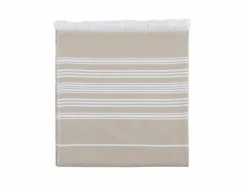 Grüne Erde Handtuch mit Fransen, , 50 x 100 cm, 100 % Baumwolle, GOTS