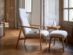 Grüne Erde Hochlehner Ketil inkl. Nackenkissen, Wollstoff Tano Natur (79),