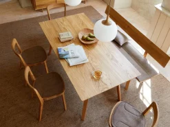 Grüne Erde Holzbank Mirato, L 180 x T 53,5 x H inkl. RL 83,3 cm, Banklänge 180 cm, mit Rückenlehne,