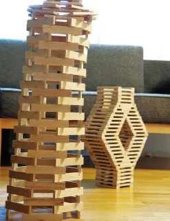 Kinder Grüne Erde Holzbausteine in Buche