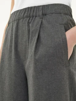 Grüne Erde Hose aus Bio-Baumwolle, 02 anthrazit melange, 36, GOTS