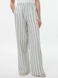 Grüne Erde Hose aus Bio-Leinen und Baumwolle, 60 multistreif grün, 38, GOTS