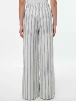 Grüne Erde Hose aus Bio-Leinen und Baumwolle, 60 multistreif grün, 38, GOTS