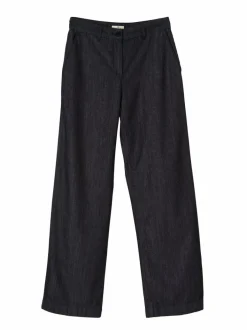 Grüne Erde Hose-weites Bein, 100 % Bio-Baumwolle, 36 dark denim, 32, GOTS