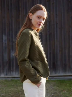 Grüne Erde Jacke aus Bio-Baumwolle, 52 cactus, S, GOTS