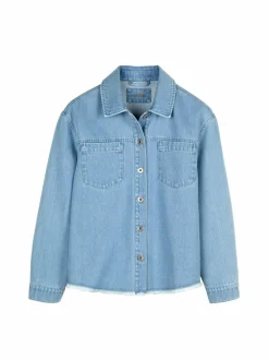 Grüne Erde Jeansjacke aus Bio-Baumwolle, 34 light blue denim, 36, GOTS