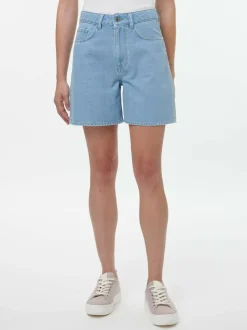 Grüne Erde Jeansshorts aus Bio-Baumwolle, 34 light blue denim, 38, GOTS