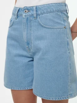Grüne Erde Jeansshorts aus Bio-Baumwolle, 34 light blue denim, 38, GOTS