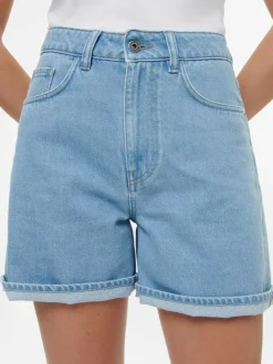 Grüne Erde Jeansshorts aus Bio-Baumwolle, 34 light blue denim, 38, GOTS