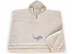 Kinder Grüne Erde Kinder-Poncho Wal, , 70 x 60 cm, 100 % Baumwolle, GOTS