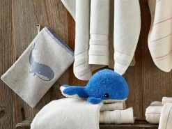 Kinder Grüne Erde Kinder-Waschhandschuh Wal, , 17 x 24 cm, 100 % Baumwolle, GOTS