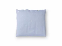 Kinder Grüne Erde Kissenüberzug LUNA, himmelblau, 40 x 40 cm, 100 % Baumwolle, Satin, GOTS