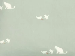 Kinder Grüne Erde Kissenüberzug MIMI, hellgrün, 40 x 40 cm, 100 % Baumwolle, Satin, GOTS