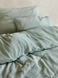 Grüne Erde Kissenüberzug VIVIEN, , 40 x 60 cm, 100 % Baumwolle, Musselin, GOTS