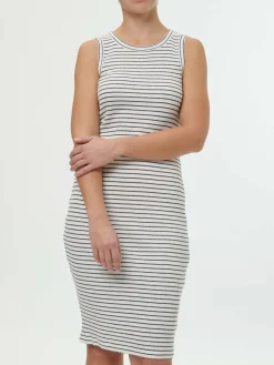 Grüne Erde Kleid aus Bio Baumwolle, 63 kakao/offwhite, S, GOTS