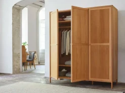 Grüne Erde Kleiderschrank Tenso, 2-türig, Holz,
