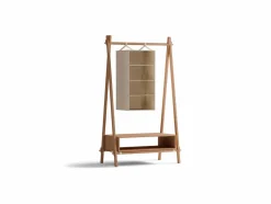 Grüne Erde Kleiderständer Jukai Pur, mit Box und Hängefächer,