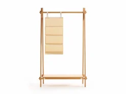 Grüne Erde Kleiderständer Jukai Pur, mit Ablageboard und Hängefächer,