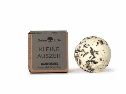 Grüne Erde KLEINE AUSZEIT - Badekugel Lavendel & Vanille 50 g