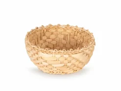 Grüne Erde Korb aus Maisblättern, H 8 cm ø 18 cm
