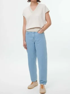 Grüne Erde Kurzarmpullover aus Bio-Baumwolle, 14 natur melange, S, GOTS