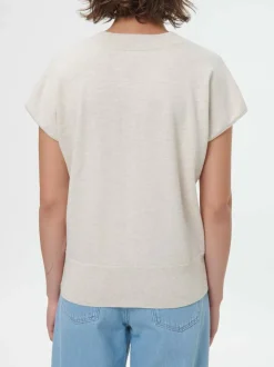 Grüne Erde Kurzarmpullover aus Bio-Baumwolle, 14 natur melange, S, GOTS