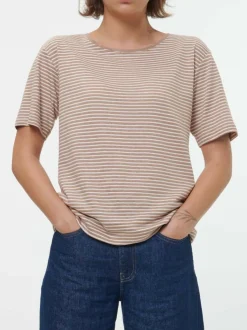 Grüne Erde Kurzarmshirt aus Bio Leinen/Baumwolle, , 38, GOTS