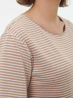 Grüne Erde Kurzarmshirt aus Bio Leinen/Baumwolle, , 38, GOTS