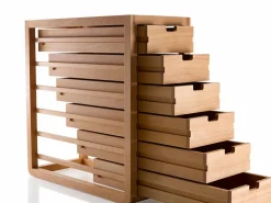 Grüne Erde Ladenschrank Quint inkl. 6 Laden, B 34 x T 70 x H 72 cm, Tiefe 70 cm,