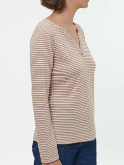 Grüne Erde Langarmshirt aus Bio Leinen/Baumwolle, , 38, GOTS