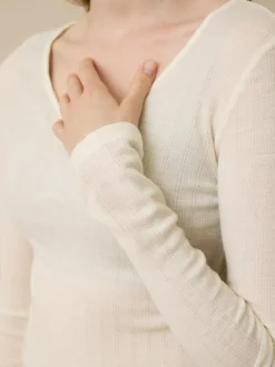 Grüne Erde Langarmshirt aus Bio Wolle, , L, GOTS