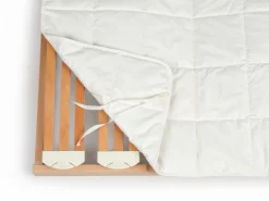 Grüne Erde Lattenrostauflage, 90 x 190 cm, 60 % Baumwolle, 40 % Nesselfaser, 250 g/m2, VEGAN