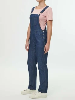 Grüne Erde Latzhose aus Bio-Baumwolle, 36 dark denim, 38, GOTS