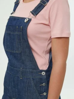 Grüne Erde Latzhose aus Bio-Baumwolle, 36 dark denim, 38, GOTS