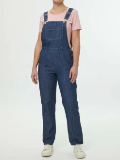 Grüne Erde Latzhose aus Bio-Baumwolle, 36 dark denim, 36, GOTS