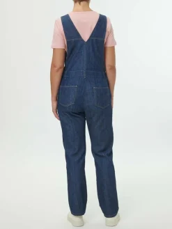 Grüne Erde Latzhose aus Bio-Baumwolle, 36 dark denim, 36, GOTS