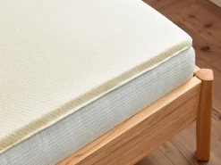 Grüne Erde Matratzentopper "der Bequeme Pur", Naturlatex, 80 x 200 x 3 cm, GOTS, VEGAN