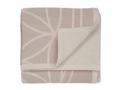 Grüne Erde Meditationsdecke Blume des Lebens, natur/quarz, 150 x 200 cm, 100 % Baumwolle, GOTS