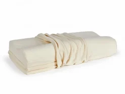 Grüne Erde Nackenstützkissen, 3-teilig, höhenverstellbar, 100 % Naturlatex, 32 x 68 cm, GOTS, NATURTEXTIL BEST, VEGAN