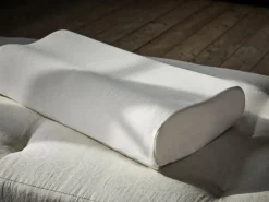 Grüne Erde Nackenstützkissen, 3-teilig, höhenverstellbar, 100 % Naturlatex, 32 x 68 cm, GOTS, NATURTEXTIL BEST, VEGAN