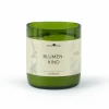 Grüne Erde Natürliche Rapswachskerze BLUMENKIND im rezyklierten Glas, Baumwolldocht, 325 ml, H 9,5 cm, ø 8,5 cm