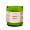 Grüne Erde Natürliche Rapswachskerze LAVENDELTRAUM im rezyklierten Glas, Baumwolldocht, 325 ml, H 9,5 cm, ø 8,5 cm