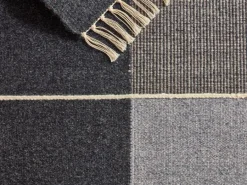 Grüne Erde OUTLET - Wollteppich Kelim Mata, Kiesel/Natur, 200 x 300 cm