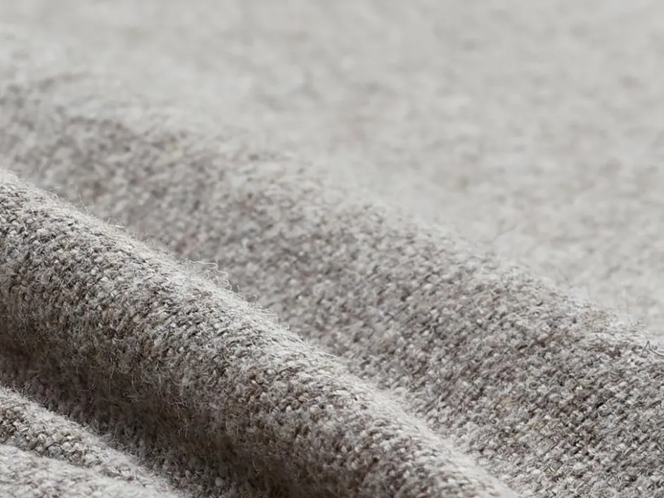 Grüne Erde Polsterbank Mirato mit Rückenlehne, L 180 x T 56,5 x H 86 cm, Banklaenge 180 cm, Wollstoff Tano Natur (79),