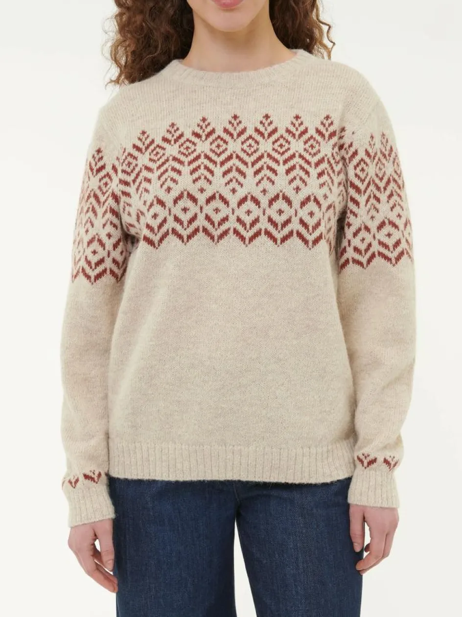 Grüne Erde Pullover aus Alpakawolle, 14 natur melange, L